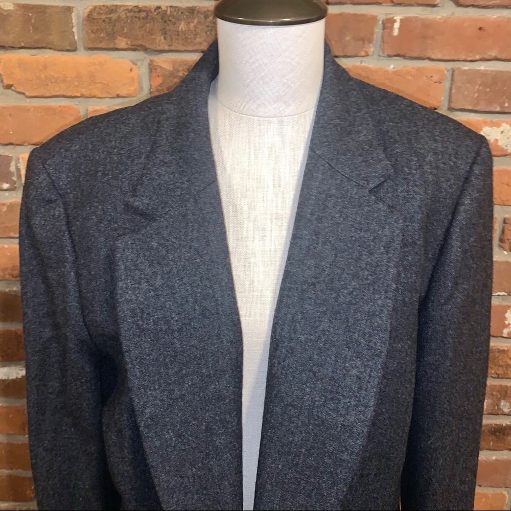 Pendleton Womens Gray Single Button Wool Blazer S… - image 2